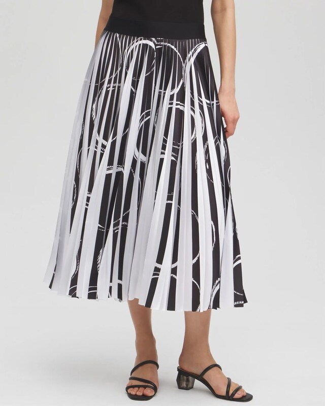 Black Label Bubbles Pleated Skirt - image 1